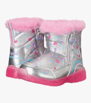 Skechers Unisex Child Illumi-BrightsSneaker-Boot SZ 10 Zipper Water Resistant